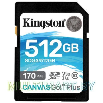 Карта памяти Kingston Canvas Go! Plus SDXC 512GB